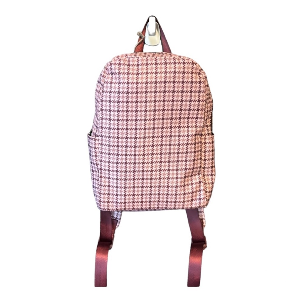 A New Day Small Pink Houndstooth Backpack